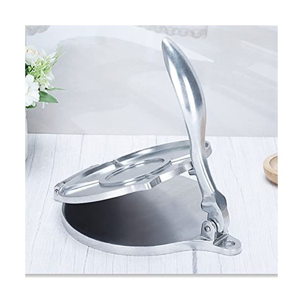 Fockety Presse à Tortillas, poignée incurvée Ergonomique en Alliage daluminium de Grand diamètre de 20 cm Chauffant uniformé