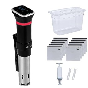 Gudac Cuiseur sous vide de précision, 1100 W, kit de machine sous vide, circulateur dimmersion, avec réservoir deau de 6 L 