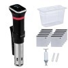 Gudac Cuiseur sous vide de précision, 1100 W, kit de machine sous vide, circulateur dimmersion, avec réservoir deau de 6 L 