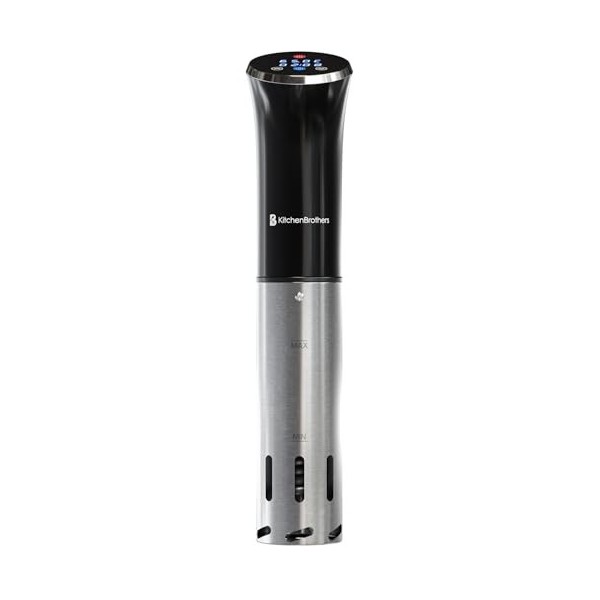KitchenBrothers Thermoplongeur Sous Vide - Cuisson Basse Température - Cuiseur Sous Vide - Thermoplongeur Chauffe Eau -0 à 95