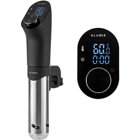 KLAMER Sous Vide Stick, 1200 Watt IPX7 étanche avec circulation 3D et régulation de température de 20 à 95℃, cuiseur lent ave