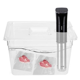 AILOOCEDI Récipient Sous Vide Récipient Sous Vide Pliable à Charnière de 11 L avec Couvercle pour Cuiseur Culinaire Précis à 