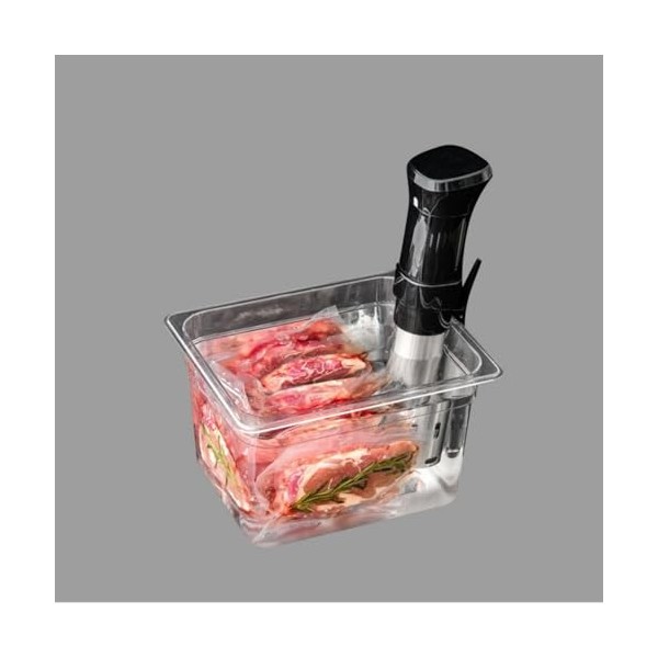 AILOOCEDI Récipient Sous Vide Récipient Sous Vide Pliable à Charnière de 11 L avec Couvercle pour Cuiseur Culinaire Précis à 