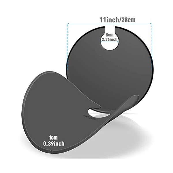 JTLB Couvercle sous Vide en Silicone de qualité Supérieure, pour Les Marmites, Incroyable à des Fins de Cuisson Noir 