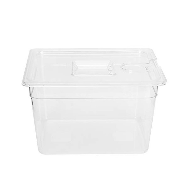 Récipient Sous Vide Pliable avec Couvercle à Charnière Capacité 11L Taille 265x325x200mm Matériau PC de qualité Alimentaire p