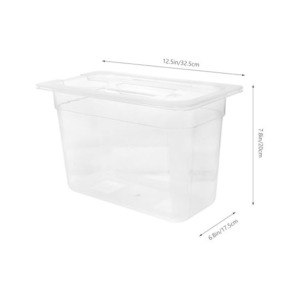 Luxshiny Récipient Sous Vide Avec Couvercle Marmite Sous Vide Récipient Mijoteuse Récipient De Cuisson Compatible Avec Marmit