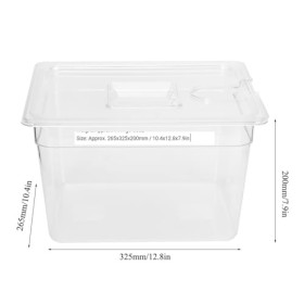 Dioche Conteneur Conteneur Matériel Pc De Qualité Alimentaire 11L Récipient sous Vide À Charnière Pliable avec Couvercle pour