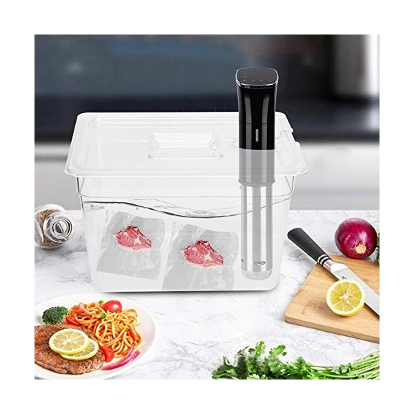 Pyhodi Récipient sous Vide avec Couvercle Universel, Récipient sous Vide Pliable à Charnière 11L avec Marques de Calibrage, R