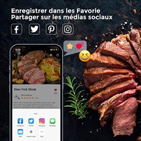 KitchenBoss Thermoplongeur WLAN Cuiseur Sous Vide: G330 Wifi Cuisson Sous Vide, 1100W,IPX7 Imperméable à leau dImmersion de