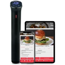 SousVideTools Cuiseur de précision Sous Vide iVide 2.0 | WiFi activé avec lapplication | 1200 watts | Circulateur thermique 
