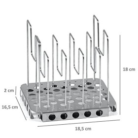 Mahlzeit Grille Sous Vide en acier inoxydable | avec 6 supports | Armature professionnelle réglable | Armature verticale pour