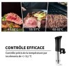 Cuiseur Sous Vide, Thermoplongeur Sous Vide, Circulateur dImmersion de Cuisinière avec 0,1 ℃ Contrôle Précis de la Températu
