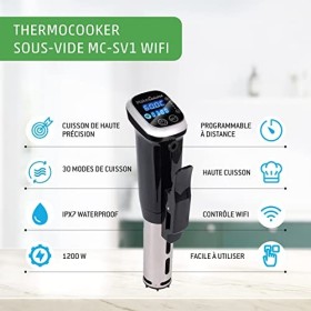 MakeCuisine - Roner cuisson à basse température et sous vide - Roner sous vide - Waterproof - Connexion WIFI - Application av
