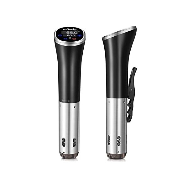Cuiseur Sous Vide, Wancle Cuisson Sous Vide 1100W IPX7 Imperméable Thermoplongeur Sous vide Avec fonction de réservation, fac