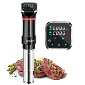 Cuiseur Sous Vide, TEEUCNY 1100w Cuisson Sous Vide, Termoplongeur Sous-Vide Cooker, Calculateur DImmersion De Cuisinière Ave