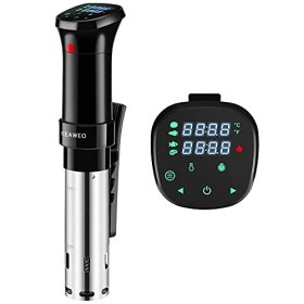 KEAWEO Cuiseur Sous Vide 1100W, Cuiseur Thermoplongeur Cuisson Sous Vide, Calculateur dImmersion de Cuisinière,Thermostat Ré