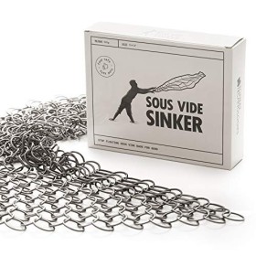 Sous Vide Sinker Poids 0,5 kg en acier inoxydable pour éviter les aliments sous-cuits – Couvre tout le sac alimentaire sous