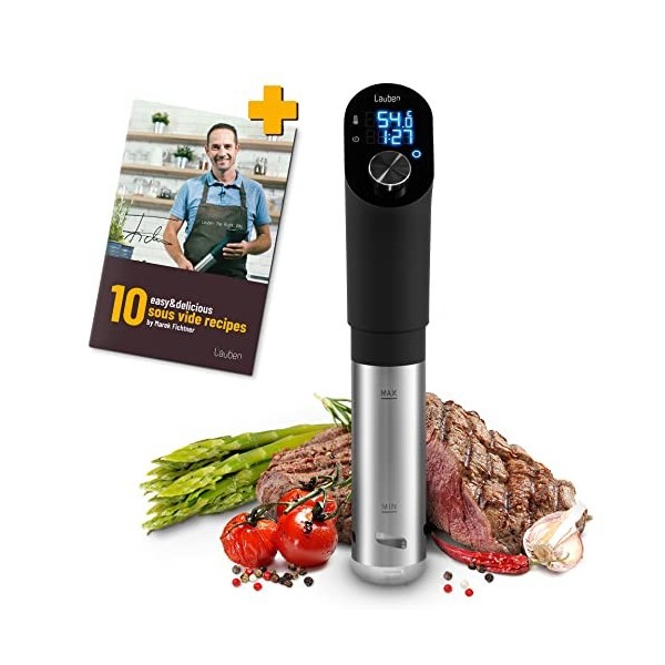 Lauben Sous Vide Stick SV01 Cuisinière de précision – Circulation sous vide professionnel 1200 W pour votre maison