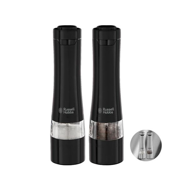 Russell Hobbs Set de Cuisine Mijoteur 3en1 Fonction Sous Vide et Moulin Electrique Sel Poivre - 23460-56 et 25630-56