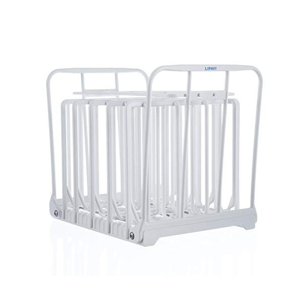 LIPAVI N10X Sous Vide Gestell mit Polycarbonate undt 316L Rostfreier Edelstahl Verstellbar, klappbar aus Edelstahl | Aufrecht