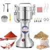 Moongiantgo Moulin à Céréales Électrique 250g, Moulin à Épices, Maille30-300, Broyage Efficace en 30s, Moteur Commercial 950W