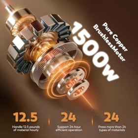 Moongiantgo Machine à Huile 1500w, Froid/Chaud Extracteur Dhuile En Acier Inoxydable Avec Panneau, Moteur Sans Balais, Contr