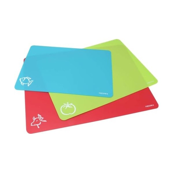 PEDRINI PDR830182 Lot de 3 planches à découper assorties 04Gd182