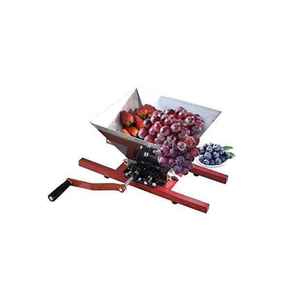 SQUEEZE master Moulin à raisins, à fruits, broyeur à fruits, broyeur à fruits, broyeur à pulpe, avec manivelle pour baies, vi