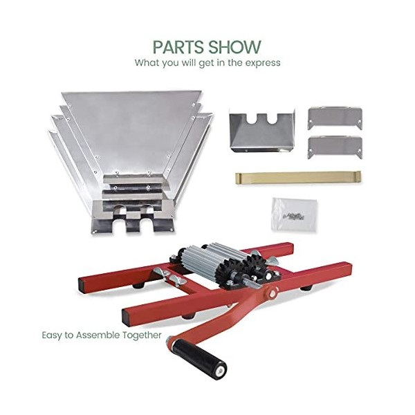 SQUEEZE master Moulin à raisins, à fruits, broyeur à fruits, broyeur à fruits, broyeur à pulpe, avec manivelle pour baies, vi