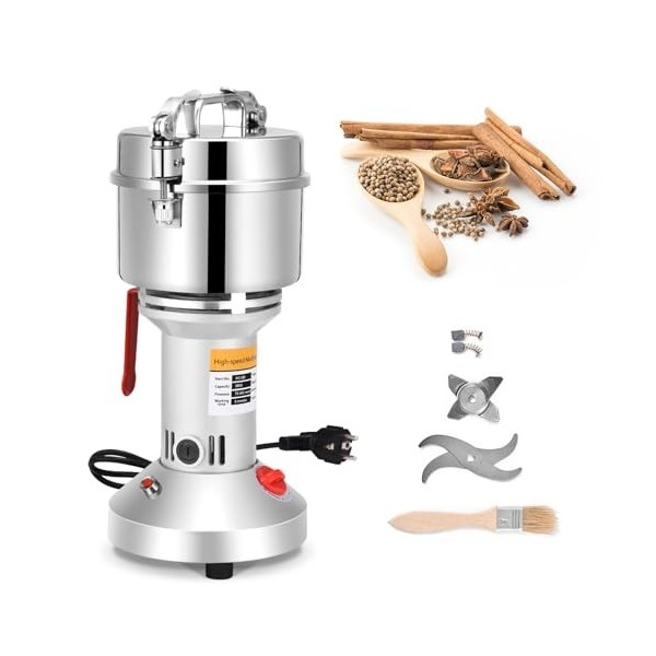 Moulin à Grains Électrique, Aomdom 500 g Grinder Electrique en acier inoxydable moulin cereales à grande vitesse 28000 tr/min