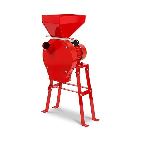 EBERTH Moulin à céréales électrique avec moteur puissant de 1100W, débit de 240 kg/h, moulin à grains avec lame tranchante en