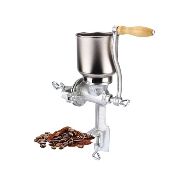 Ejoyous Moulin à Farine, Moulin à maïs manue Moulin à Grain Moulin à Poudre royeur à Grains en Fonte pour Noix Café Céréales 