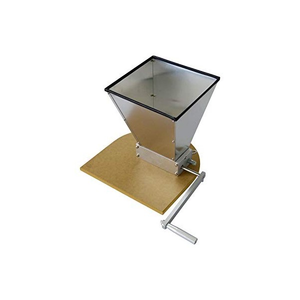 Brewzilla Moulin à malt en acier inoxydable, deux rouleaux, réglable, brassage domestique