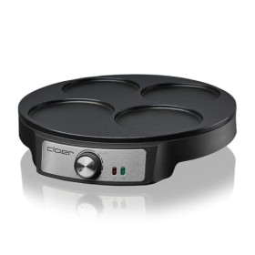 Cloer 6625 Pancake Maker, Mini Pancakes, pour 4 petites pancakes de dun diamètre de 11 cm, 1200 W, revêtement antiadhésif, c
