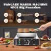 Moongiantgo 9 Trous Machine à Crêpes Hollandaise, Machine à Pancake En Acier Inoxydable, Contrôle De La Température De 50 à 3