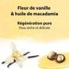 VANDINI Vitality Body Lotion Femme à la fleur de vanille & Huile de macadamia - lotion corps peaux sèches et exigeantes - vég