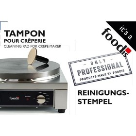 Foodis Crêpes Maker Accessoires pour Huiler les Crêpes - Pads pour Huiler et Nettoyer les Crêpes - Accessoires pour Machine à