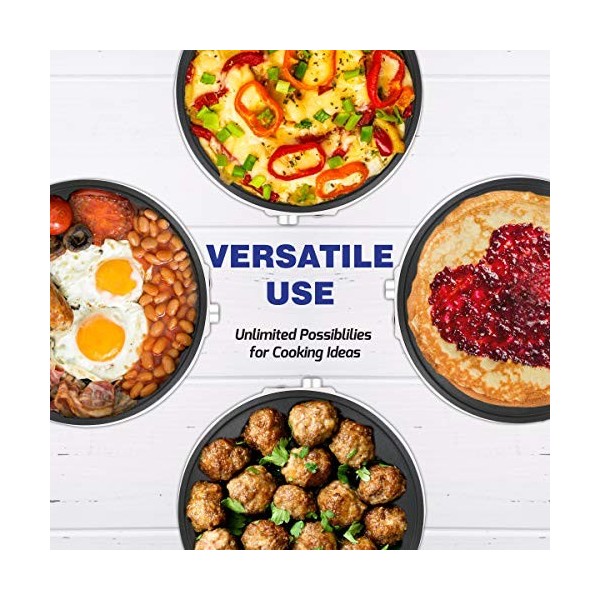 StarBlue Crepiere Electrique De 30,5 Cm, Avec Livre De Recettes Inclus, Et Spatule En Bois, 220-240 V Ca, 50/60 Hz, 1000 W, P