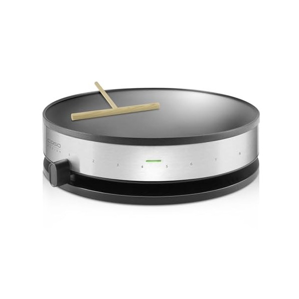 CASO CM 1300 - Crêpière, très grande surface de cuisson ⌀ 33cm , revêtement anti-adhésif, 8 niveaux de chaleur, curseur prat
