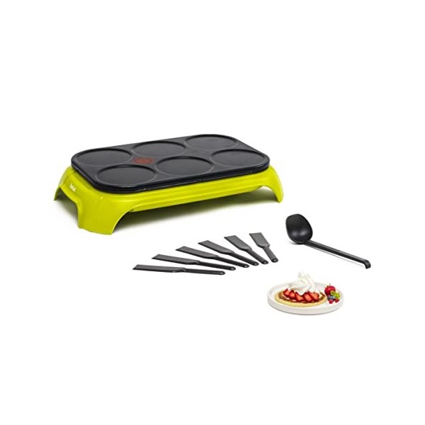 Tefal Crêpière électrique, 1000 W, Surface antiadhésive, Fonction Thermospot, Crêpes, Pancakes, Fabriqué en France, CrepPart