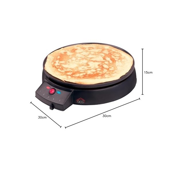 DCG Eltronic cm5760 900 W Noir Crêpière