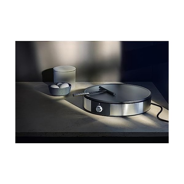 WMF Crêpière, Température réglable, 1600 W, Diamètre 33cm, Revêtement antiadhésif et plaque amovible pour un nettoyage facile