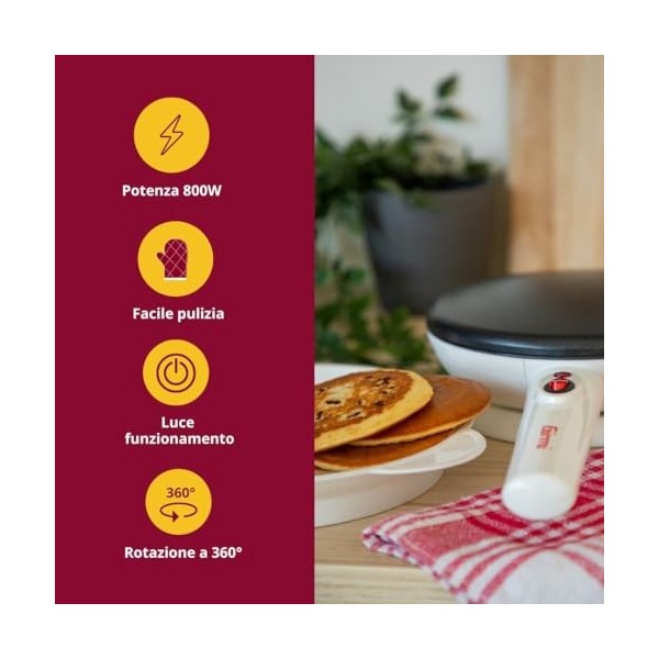 Girmi ts3600 Crêpière, blanc