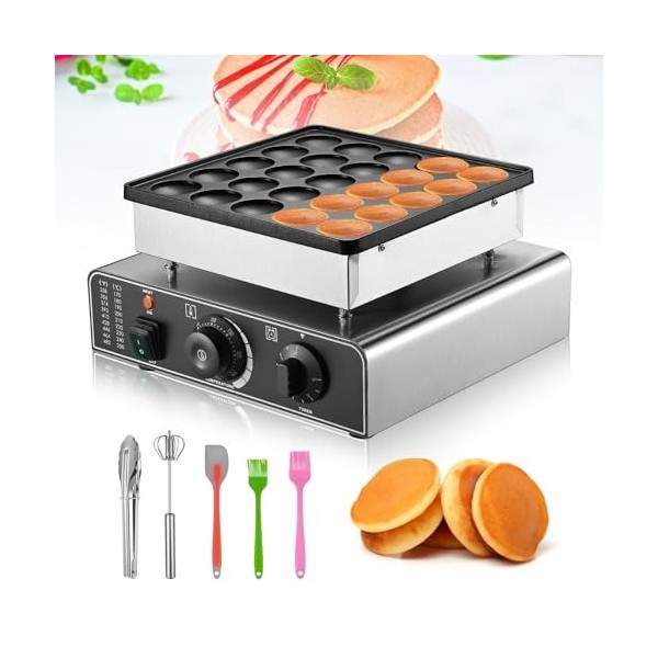 LIVOSA Machine à muffins 25 pièces machine à crêpes multi-composants pour cuisine/restaurant/stand de nourriture/dépanneur