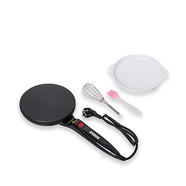 NOVEEN Crêpière électrique ECM490, parfait pour les crêpes fines Il vous permet de réaliser des crêpes sans huile ni beurre 