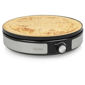 Tristar crêpière BP-2639 - ø33 cm - 1 grande crêpe ou 7 petites crêpes à la fois - Plaque amovible - 1 500 W, Noir