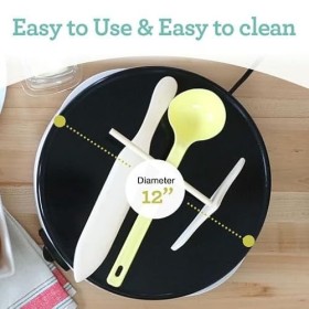 Euro Cuisine 30,5 cm à crêpes None blanc