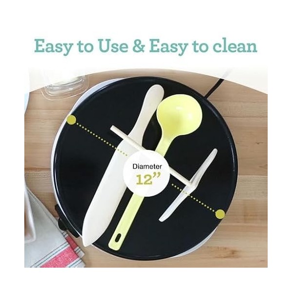 Euro Cuisine 30,5 cm à crêpes None blanc