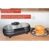 Appareil à crêpes double Unold 48165 noir, acier inoxydable