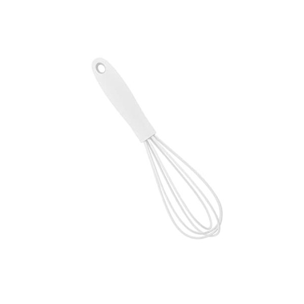 Harilla Main Silicone Fouet Ustensile Cuisine avec Poignée Souple Antiadhésif Fouet Mélangeur Non Scratch Egg Beater pour Far